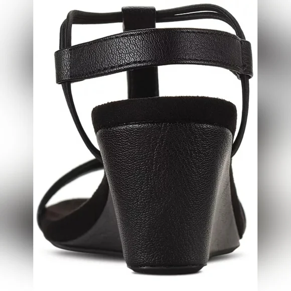 EUC black wedge sandals 9W - Picture 7 of 16